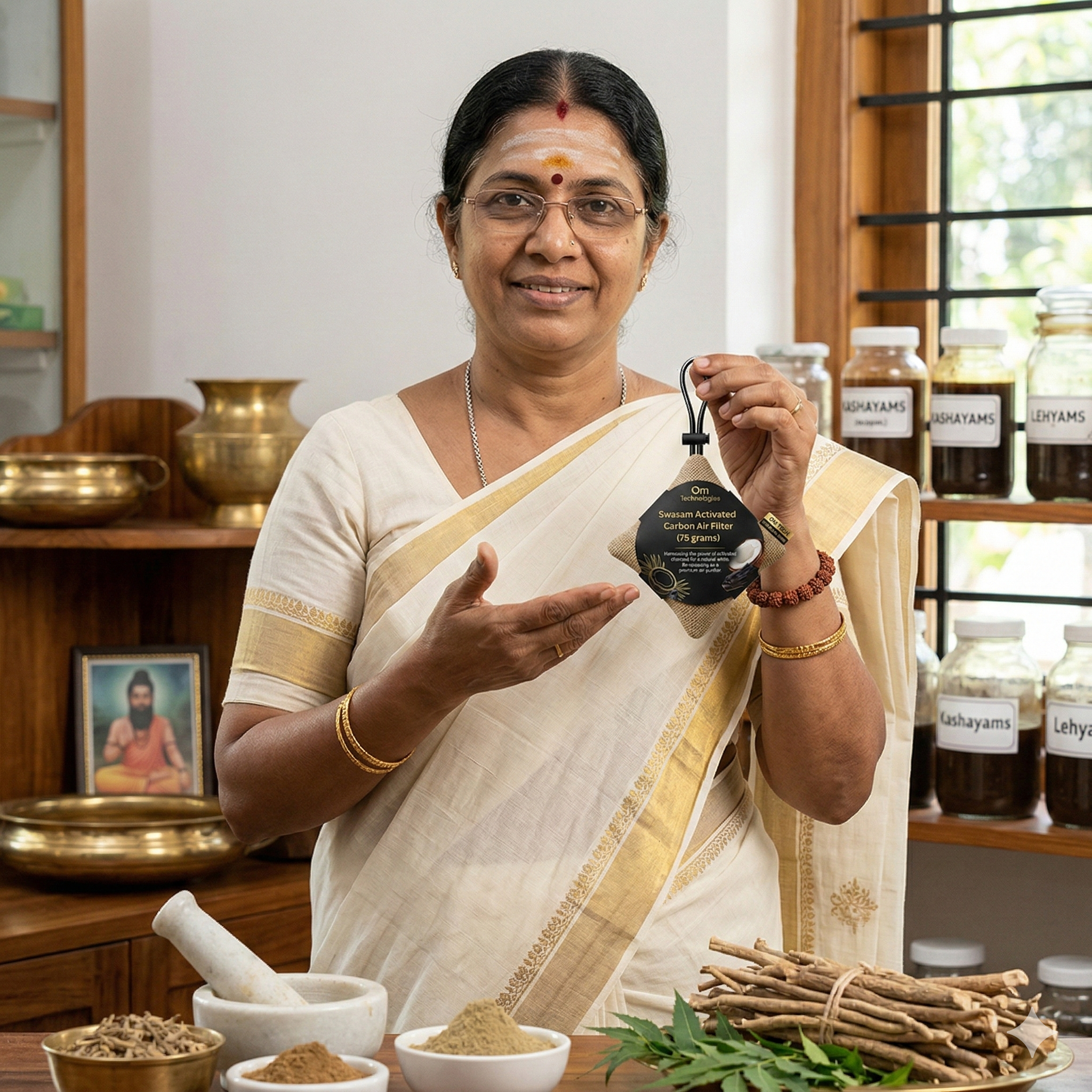 Siddha Doctor endorsing Swasam Activated Carbon Air Filter